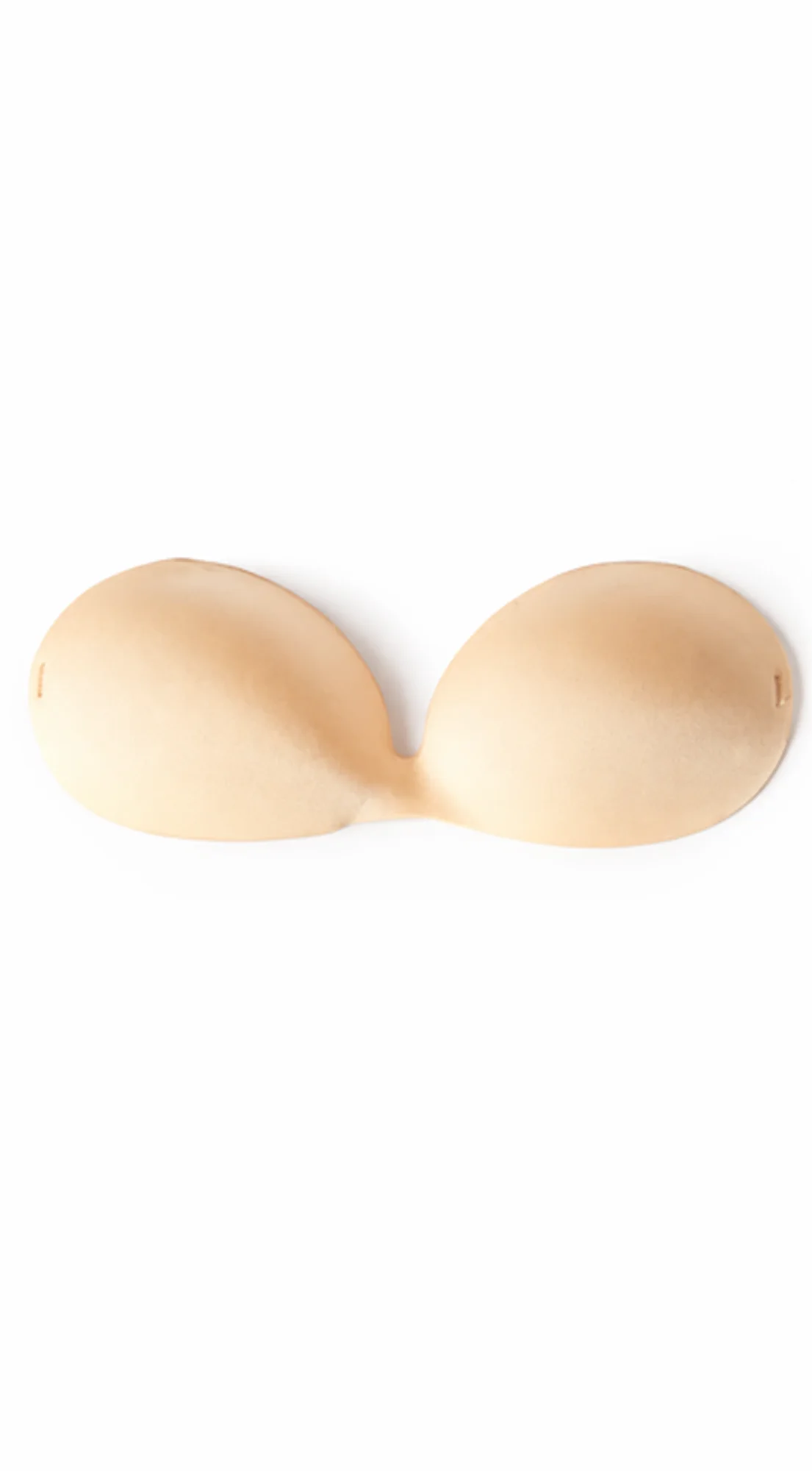 Adhesive Plunge Bra with Back Strap - Beige - Image 4