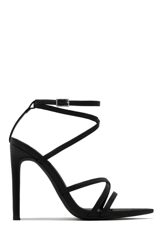 Annabella Strappy Heel - Black - Image 3