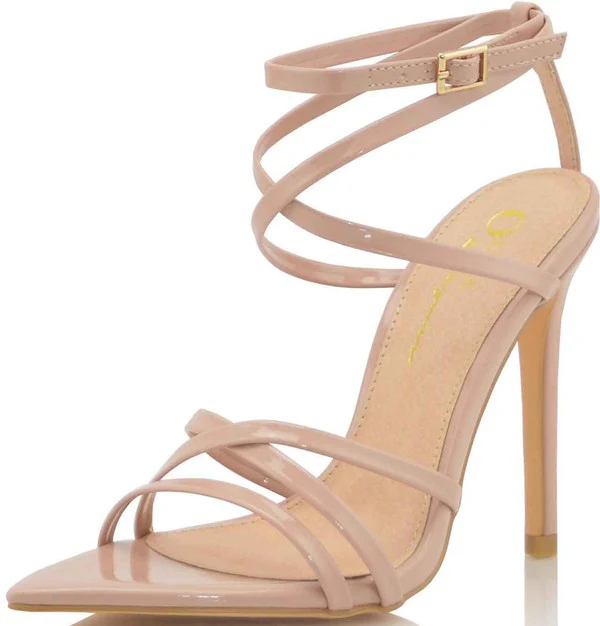 Annabella Strappy Heel - Nude - Image 4