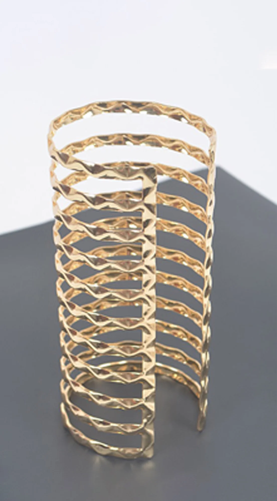 Cece Metal Cuff Bracelet - Gold - Image 3