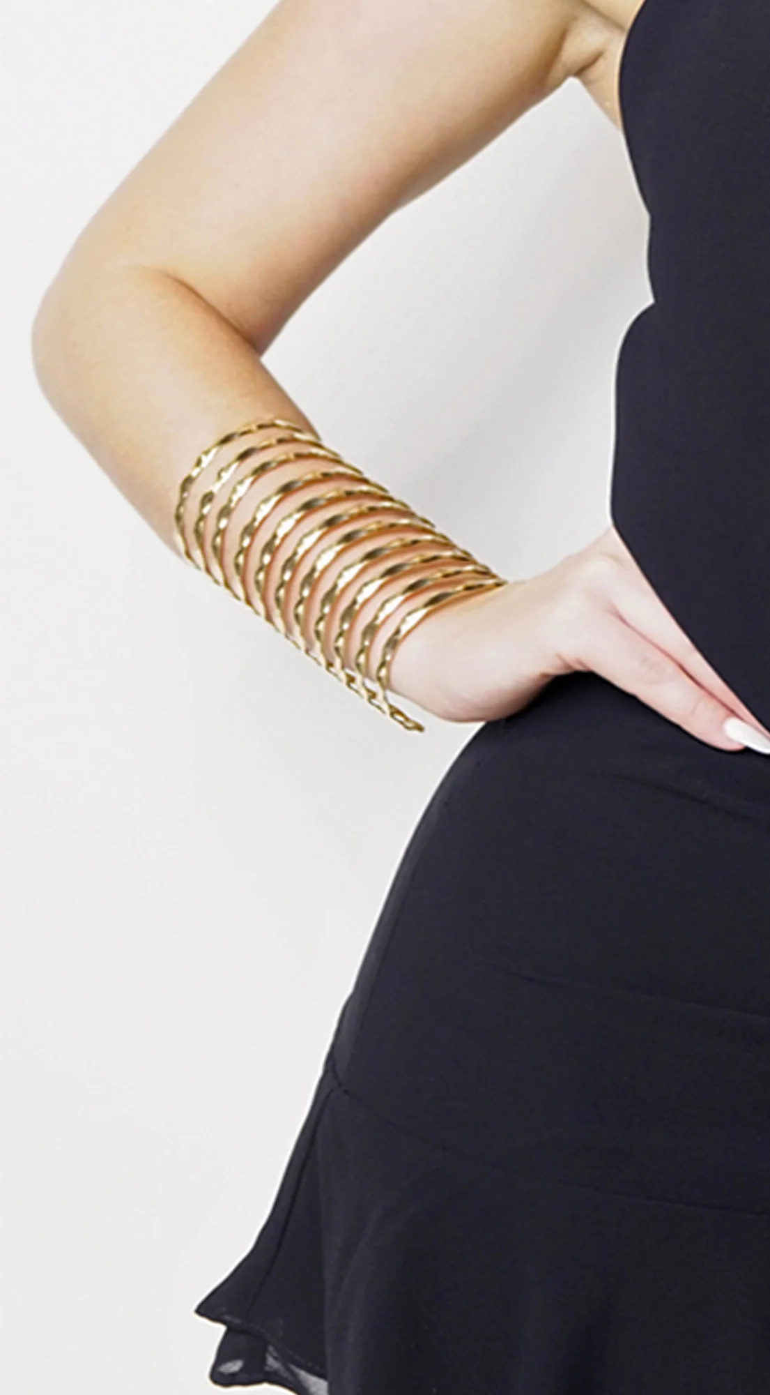 Cece Metal Cuff Bracelet - Gold - Image 6