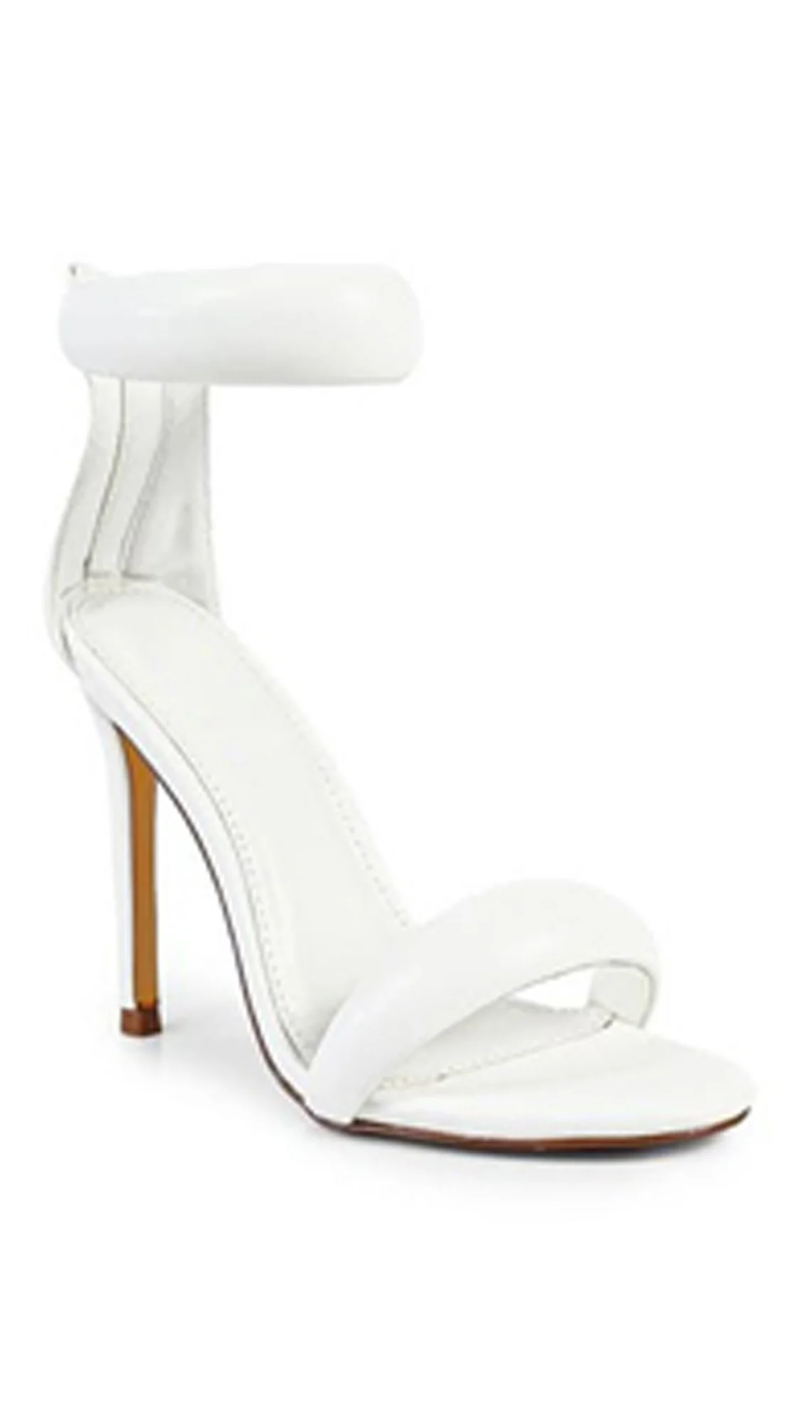 Emaila Ankle Strap High Heel - White - Image 3