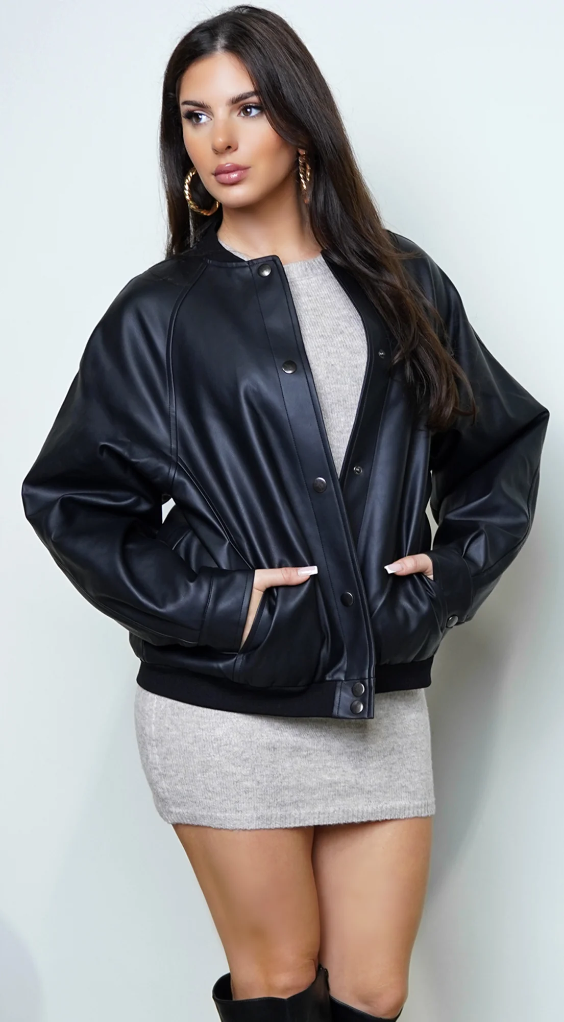 Jolie Bomber Jacket - Black - Image 4