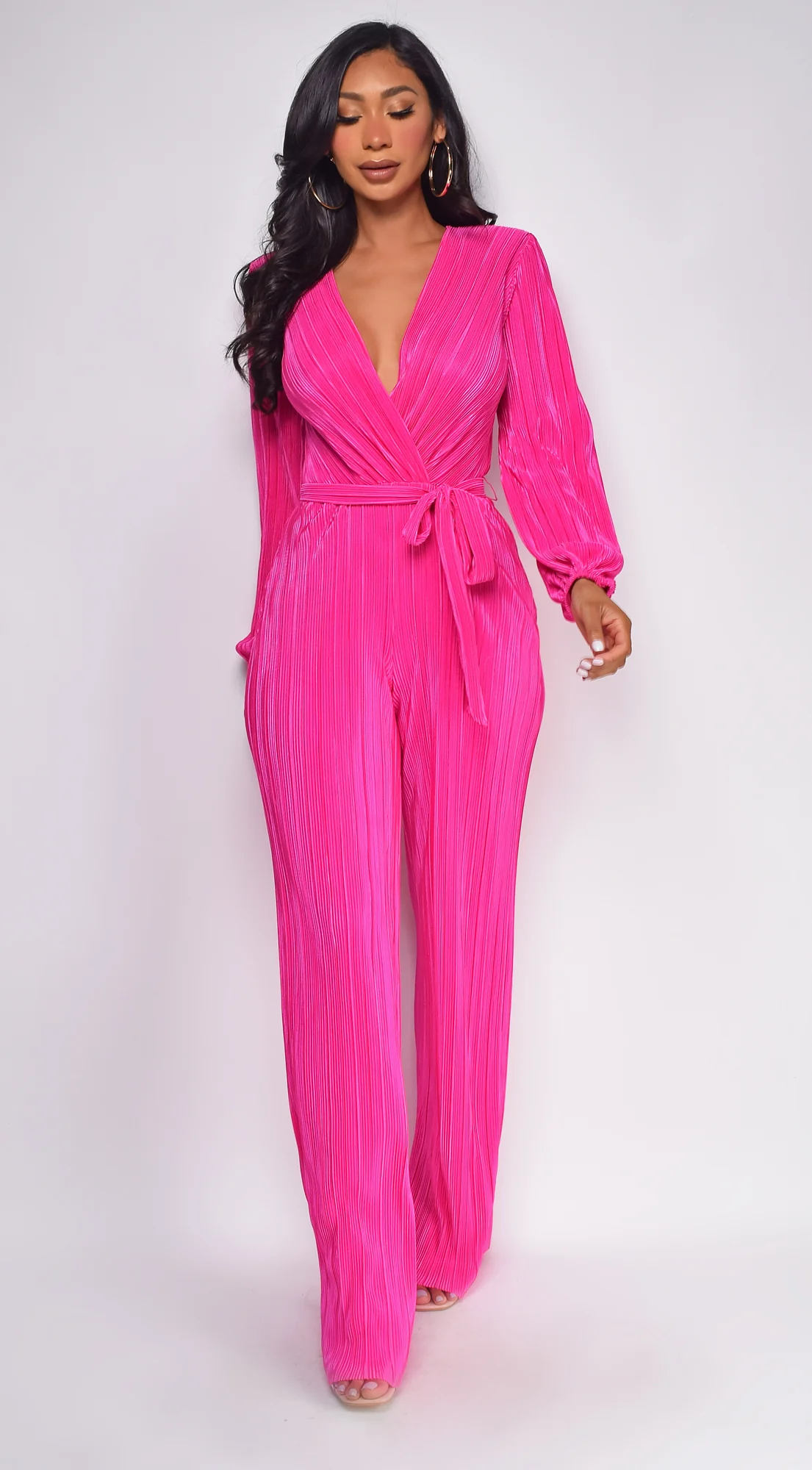 Juna Surplice Jumpsuit - Pink - Image 2