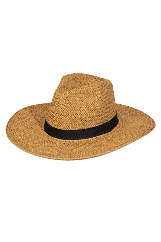 Kathi Weave Straw Hat - Brown - Image 2