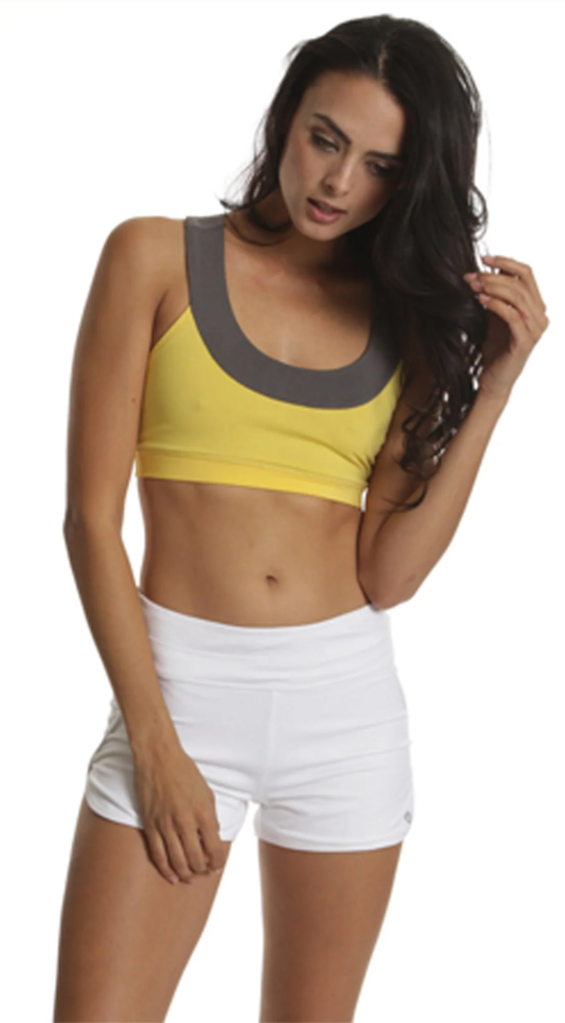 Knock Down Training Bra -  Yellow - Image 3
