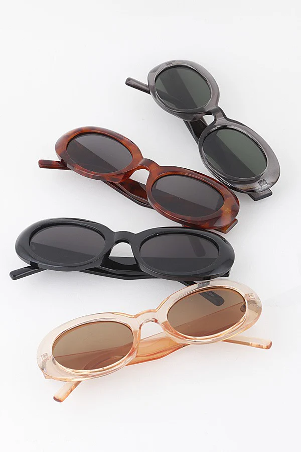 Kylie Oval Sunglasses - Brown - Image 2