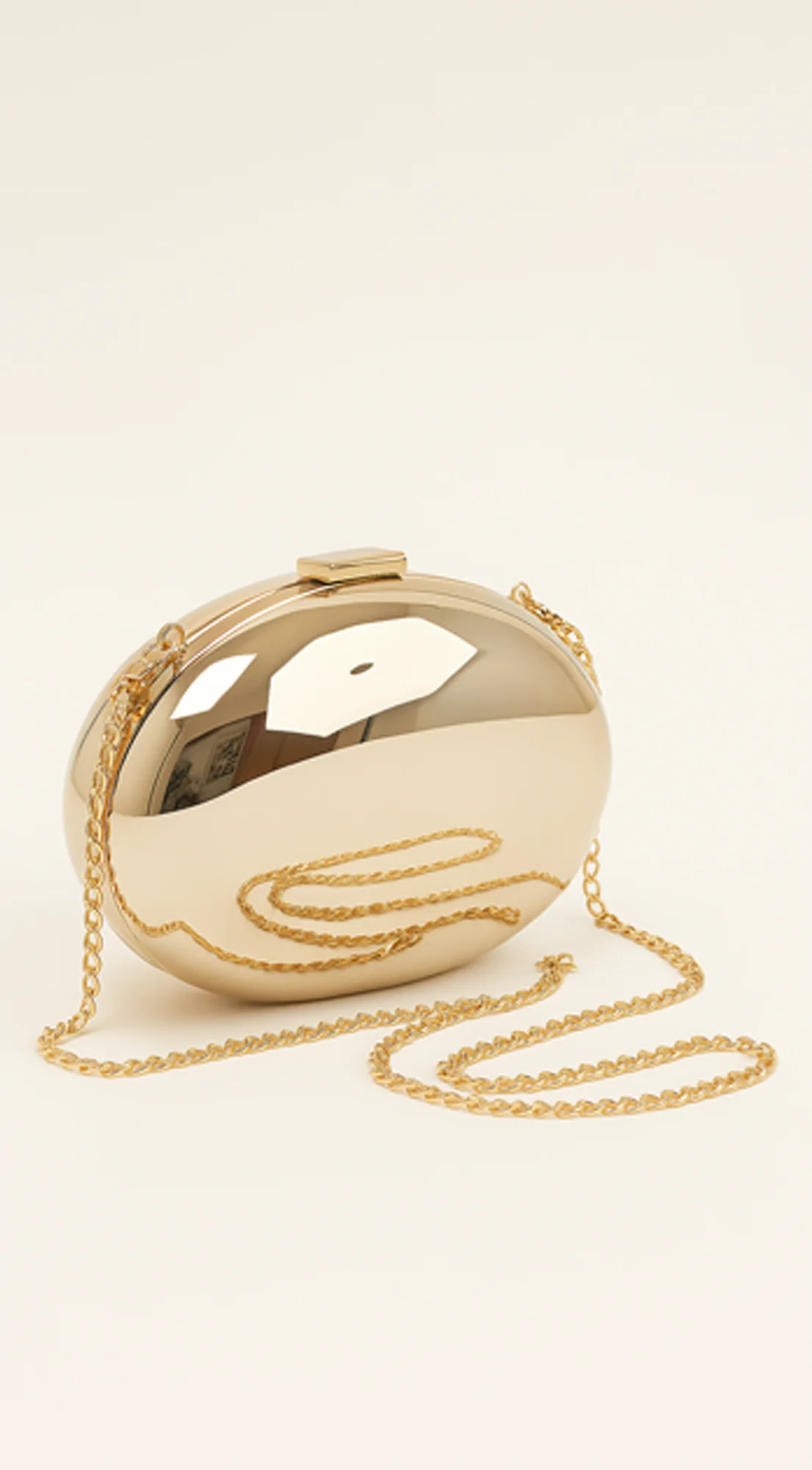 Metal Clutch - Gold - Image 3