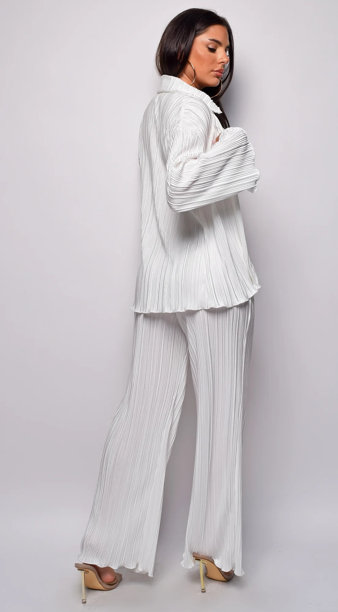 Nya Off White Plisse Three Piece Set - Image 5