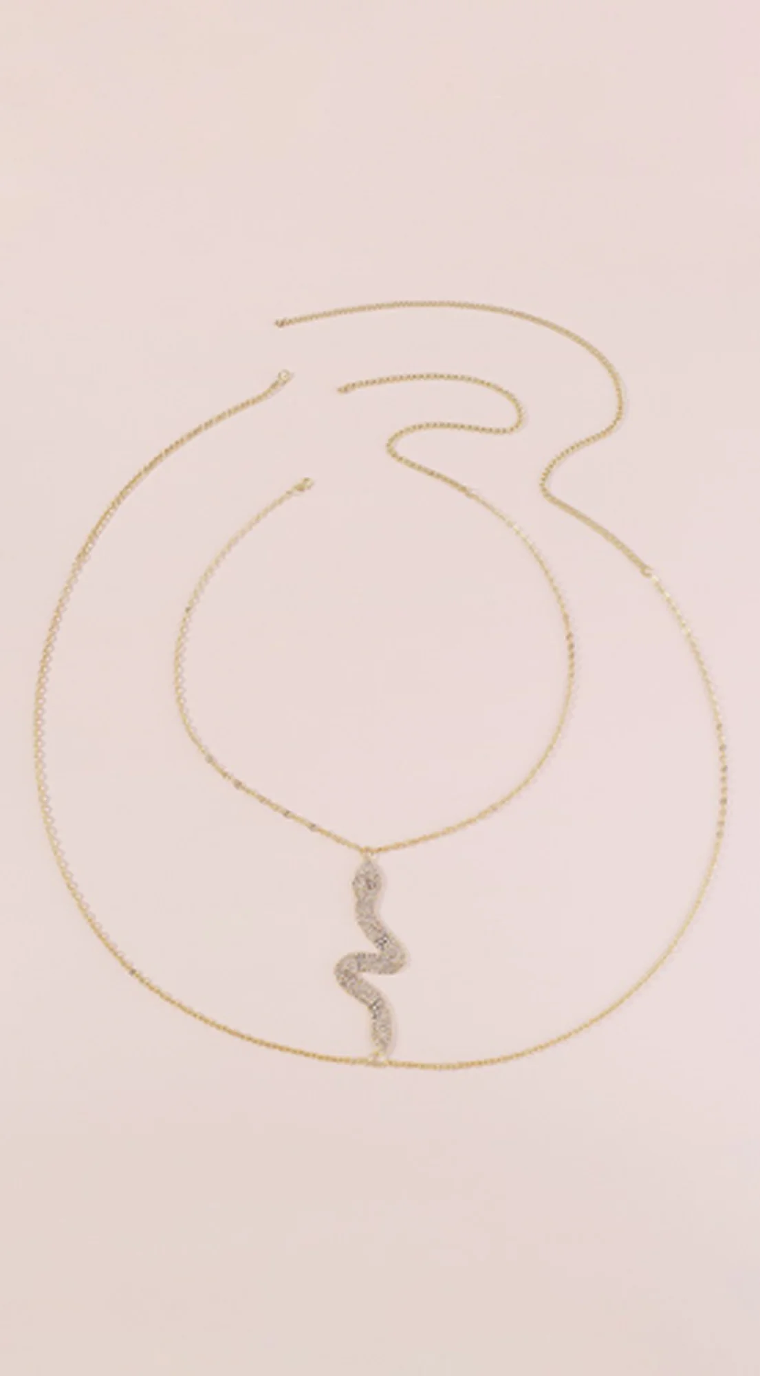 Rhinestone Snake Body Chain - Silver - Image 4
