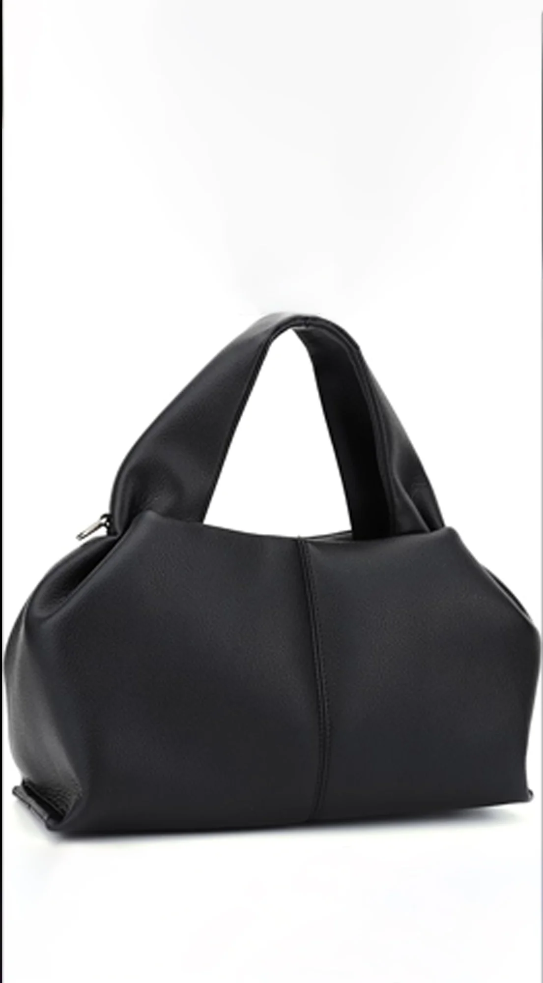 Sophia Lux Soft PU Leather Handbag - Black - Image 3