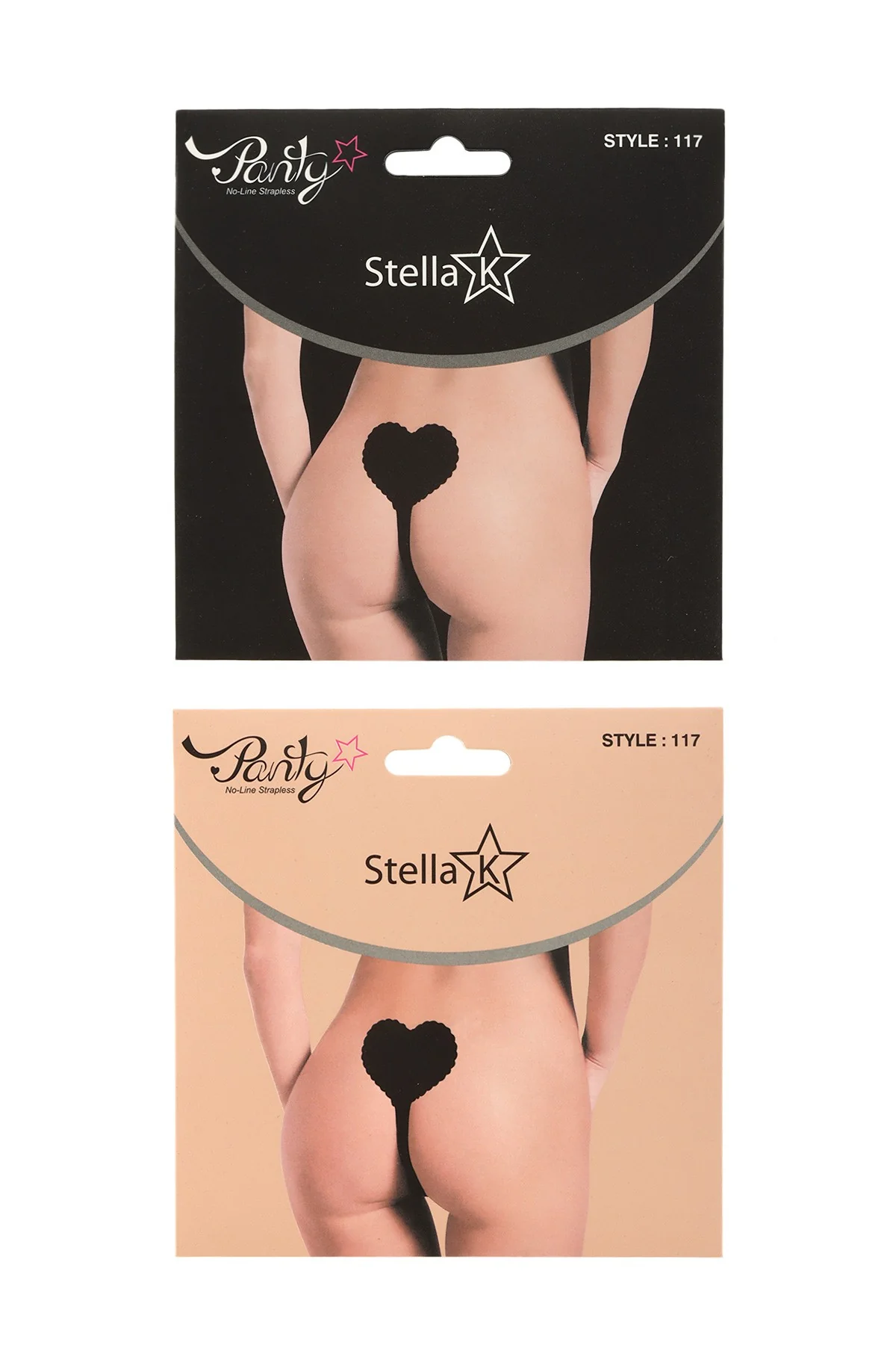 Strapless No Line Reusable Heart Shape Panty - Nude - Image 2