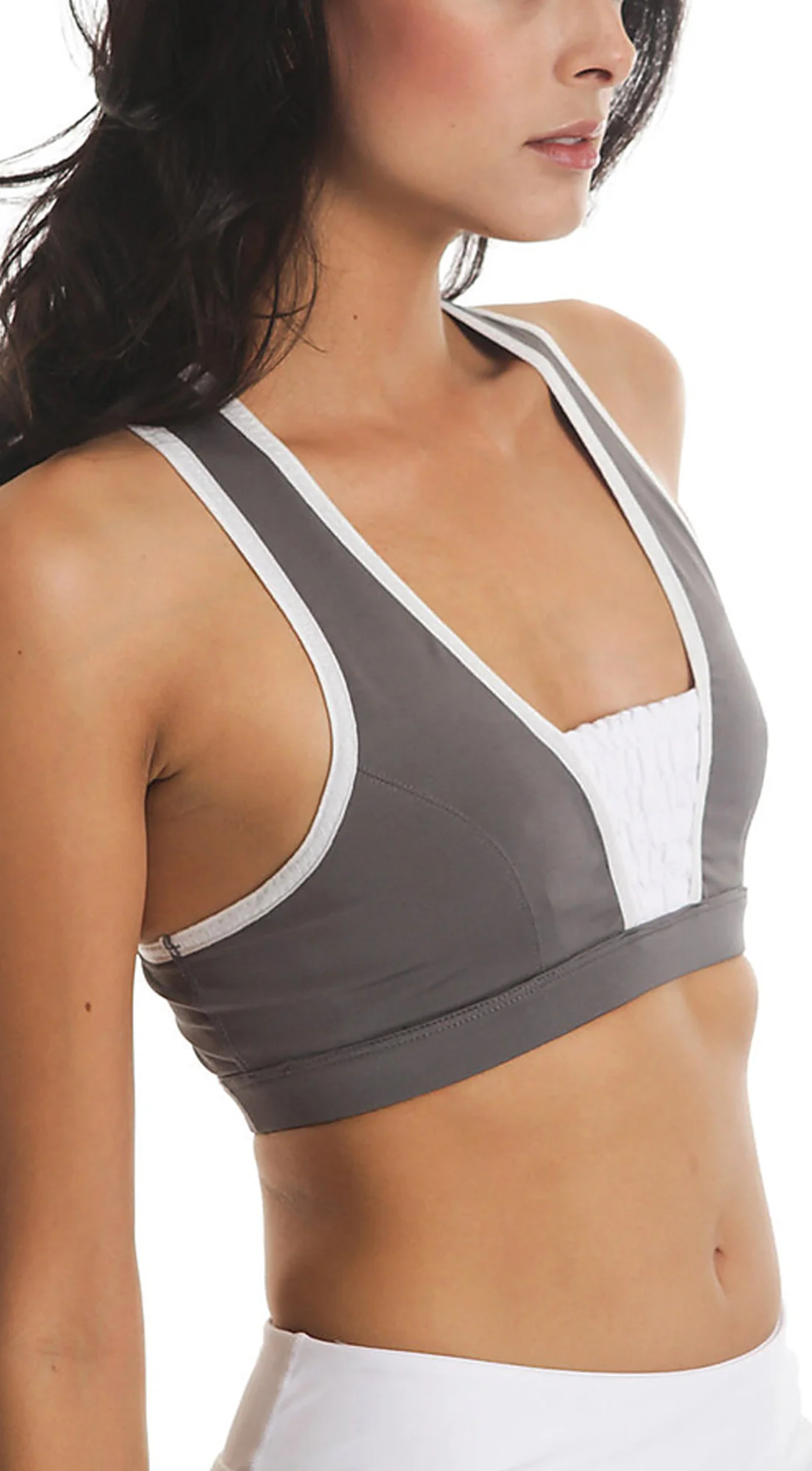 Track & Field Bra - Gray - Image 3