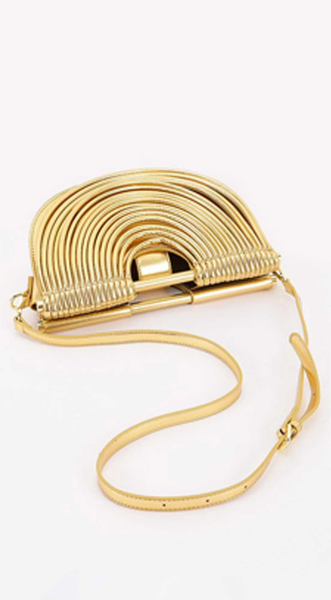 Valentina Faux Leather Bag - Gold - Image 3
