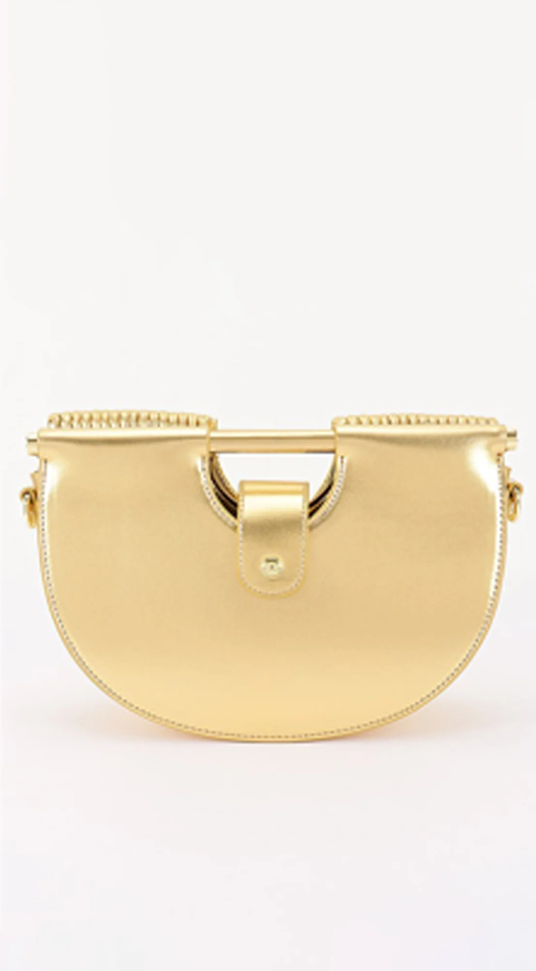 Valentina Faux Leather Bag - Gold - Image 6