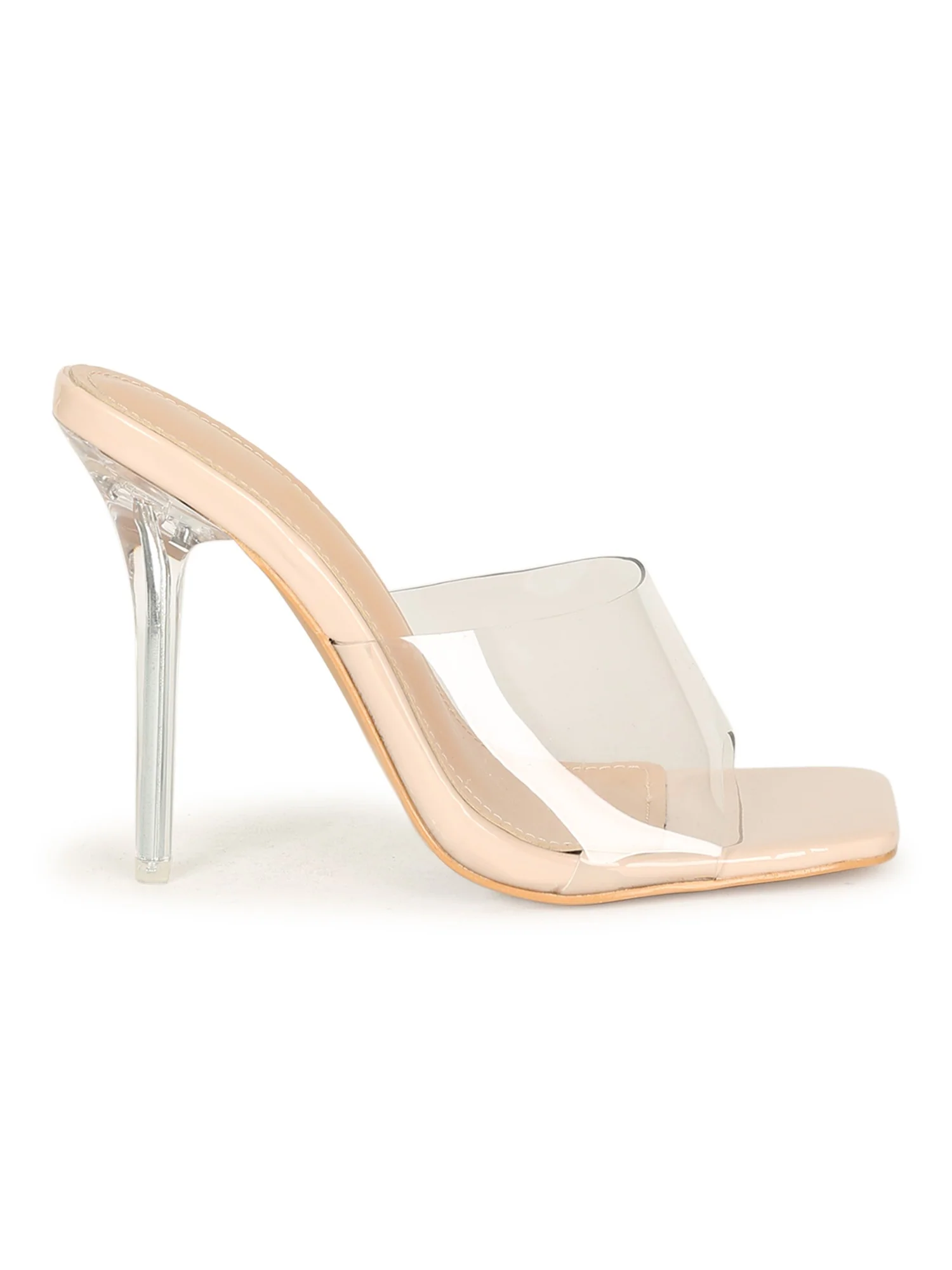 Viola Clear Heels - Nude - Image 5