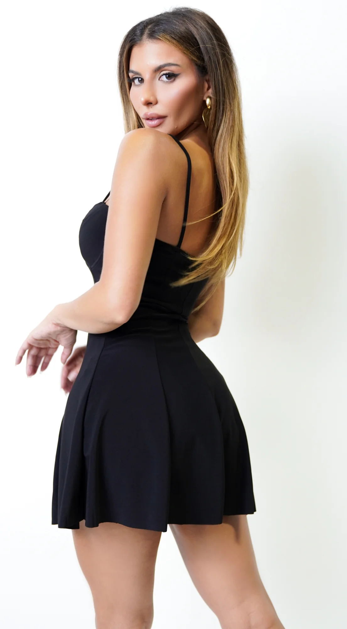 Zyra Mini Dress - Black - Image 4